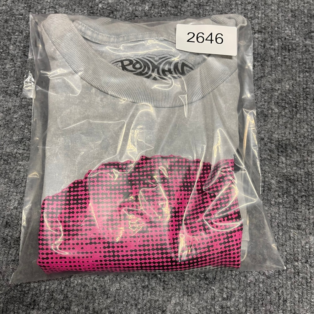 Dennis Rodman Shirt Womens Medium Acid Wash Grey Pink Hair NBA Streetwear Tee - Picture 9 of 9